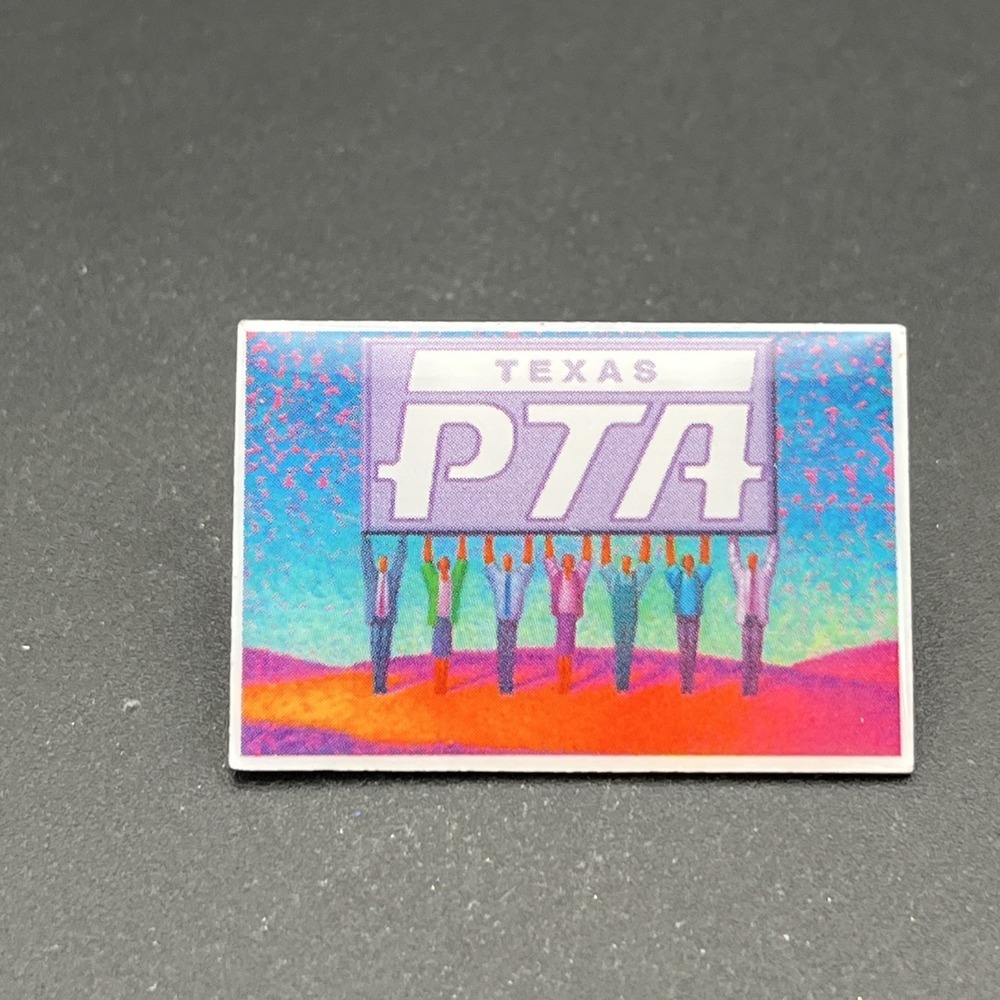 Texas PTA Parent Teacher Association Lapel Hat Pin